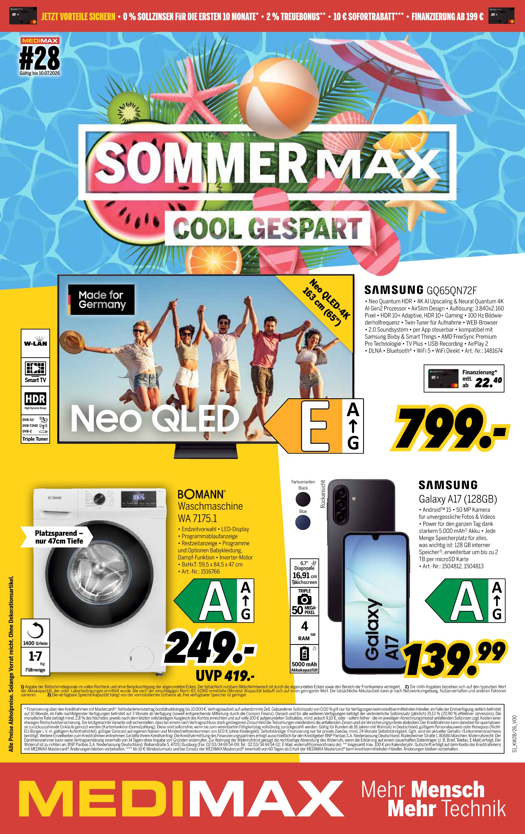 MEDIMAX Prospekt "COOL GESPART" für Berlin, 11 Seiten, 03.07.2026 - 10.07.2026